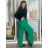 Kalhoty dlouhé letní dámské  (S/M/L ONE SIZE) ITALSKÁ MÓDA IMD23417