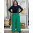 Kalhoty dlouhé letní dámské  (S/M/L ONE SIZE) ITALSKÁ MÓDA IMD23417