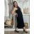 Šaty dlouhé volnočasové letní bez rukávu dámské (S/M/L ONE SIZE) ITALSKÁ MÓDA IMWBR252310/DUR S/M/L Černá