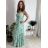 Women's long summer dress with straps (S / M ONE SIZE) ITALIAN FASHION IMWA221623