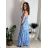Women's long summer dress with straps (S / M ONE SIZE) ITALIAN FASHION IMWA221623
