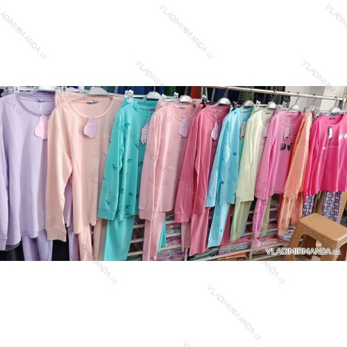 Pyžamo dlhé dámske nadrozmer (M - 2XL) BENTER BES25004