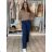 Damenjeans mit weitem Bein, lang, übergroß (38-48) GOODIES GOD253848 XS/S blau