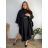 Lange Damen Fleecejacke (SML-XL) ITALIAN FASHION IMD211106