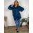 Women's cotton hoodigan (UNI SM) ITALIAN FASHION IMD20368 50/52/54 dark emerald