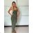Women's summer top (UNI S / M) ITALIAN FASHION IMM20396 -   green khaki -   S / M