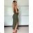 Women's summer top (UNI S / M) ITALIAN FASHION IMM20396 -   green khaki -   S / M