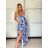 Langes Sommerkleid mit Trägern für Damen (S/M ONE SIZE) ITALIAN FASHION IMPBB23B23745 -   blau -   S / M