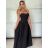 Summer dress with straps women (S / M ONE SIZE) ITALIAN FASHION IM722103 -   růžová světlá -   S / M