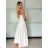 Summer dress with straps women (S / M ONE SIZE) ITALIAN FASHION IM722103 -   růžová světlá -   S / M