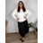 Lange Sommer-Haremshose für Damen (42/44/46 Einheitsgröße) ITALIAN FASHION IM424361  Wein