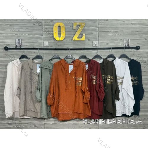 Women's Long Sleeve Knitted Sweater (S/M ONE SIZE) ITALIAN FASHION IMWDT23005