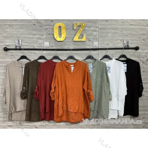 Women's Long Sleeve Knitted Sweater (S/M ONE SIZE) ITALIAN FASHION IMWDT23005