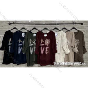 Tričko dlouhý rukáv dámské (S/M/L ONE SIZE) ITALSKÁ MÓDA IMPOZ2516689