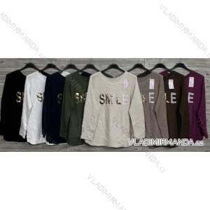 Tunika 3/4 dlouhý rukáv dámská (S/M/L ONE SIZE) ITALSKÁ MÓDA IMPOZ25XDJ-24016