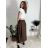 Sukně dlouhá s páskem dámská (S/M/L ONE SIZE) ITALSKÁ MÓDA IMM25M7755