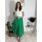 Sukňa dlhá s opaskom dámska (S/M/L ONE SIZE) TALIANSKA MÓDA IMM25M7755/DU hnědá čokoládová S/M/L