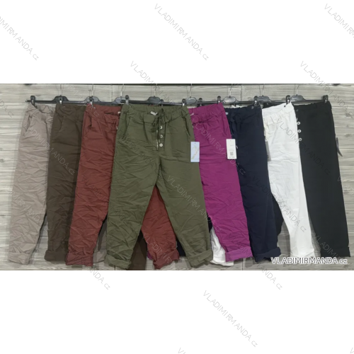 Kalhoty dlouhé dámské (S/M/L ONE SIZE) ITALSKÁ MÓDA IMPOZ25LV-25429