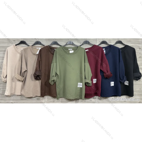 Damen-Strickpullover mit langen Ärmeln (Einheitsgröße S/M) ITALIAN FASHION IMWDT23005