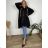 Women's long-sleeved, lightweight, zipped hooded sweatshirt, oversized (52/54/56 ONE SIZE) ITALIAN FASHION IMC25359