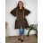 Women's long-sleeved, lightweight, zipped hooded sweatshirt, oversized (52/54/56 ONE SIZE) ITALIAN FASHION IMC25359