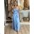 Šaty dlouhé elegantní na ramínka dámské (S/M ONE SIZE) ITALSKá MODA IM323013