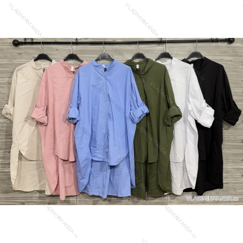 Košile prodloužená 3/4 dlouhý rukáv dámská (S/M/L ONE SIZE) IMPOZ25JMD-3526