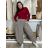 Kalhoty manžerstrové oversize dlouhé dámské VERONA (M/L/XL ONE SIZE) ITALSKá MóDA IMSM251141