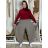 Women's Summer Pants (S/M/L) ITALIAN Fashion IMSM24008 M/L/XL grey