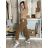 Sommerhosen für Damen (S/M/L) ITALIAN Fashion IMSM24008 M/L/XL grünes Khaki