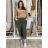 Sommerhosen für Damen (S/M/L) ITALIAN Fashion IMSM24008 M/L/XL grünes Khaki
