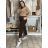 Sommerhosen für Damen (S/M/L) ITALIAN Fashion IMSM24008 M/L/XL grünes Khaki