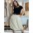 Damen Warmes Langarmkleid (L / XL ONE SIZE) ITALIAN FASHION IM421MIA S / M / L beige