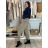 Kalhoty elegantní s páskem dámské  (S/M/L ONE SIZE) ITALSKÁ MÓDA IM425030