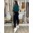 Rifle jeans s páskem  MOM FIT dámske nadrozměr (M-3XL) MOON GIRL MA525KF520-2/DU 3XL Černá