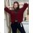 Übergroßer Langarmpullover für Damen (Einheitsgröße S/M) ITALIAN FASHION IMWCA23DH2302 S / M / L hellbeige