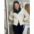 Übergroßer Langarmpullover für Damen (Einheitsgröße S/M) ITALIAN FASHION IMWCA23DH2302 S / M / L hellbeige