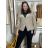 Übergroßer Langarmpullover für Damen (Einheitsgröße S/M) ITALIAN FASHION IMWCA23DH2302 S / M / L hellbeige