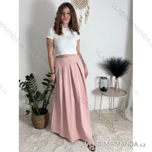 Kurzärmliges Sommer-Freizeitkleid für Damen (S/M/L EINHEITSGRÖSSE) ITALIAN FASHION IMWGB25022 Rose alte Rose XS/S/M