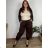 Elegant women's oversized sweatpants (46/48/50 ONE SIZE) ITALIAN FASHION IM425MILAN