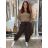 Elegant women's oversized sweatpants (46/48/50 ONE SIZE) ITALIAN FASHION IM425MILAN