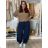 Elegant women's oversized sweatpants (46/48/50 ONE SIZE) ITALIAN FASHION IM425MILAN