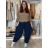 Elegant women's oversized sweatpants (46/48/50 ONE SIZE) ITALIAN FASHION IM425MILAN
