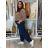 Elegant women's oversized sweatpants (46/48/50 ONE SIZE) ITALIAN FASHION IM425MILAN