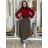 Women's Warm Long Sleeve Dress (L / XL ONE SIZE) ITALIAN FASHION IM421MIA