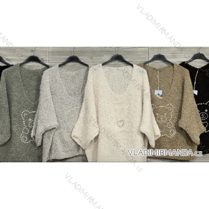 Svetr slabý dlouhý rukáv dámský (S/M/L ONE SIZE) IMPOZ25YNK-85130A