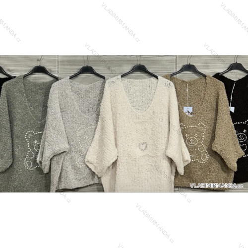 Svetr slabý dlouhý rukáv dámský (S/M/L ONE SIZE) IMPOZ25YNK-85130A