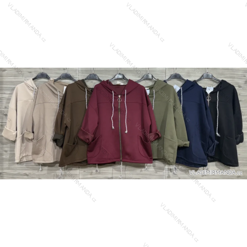 Mikina s kapucí na zip dlouhý rukáv dámská (S/M/L ONE SIZE) IMPOZ25SM-3163