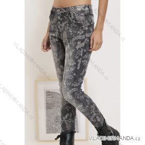 Kalhoty jeans dlouhé dámské (XS-2XL) ITALSKÁ MÓDA IMPOZ25JW-22235
