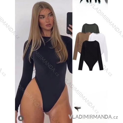 Body dlouhý rukáv dámské (XS/S/M ONE SIZE) ITALSKÁ MÓDA IMM25M3037